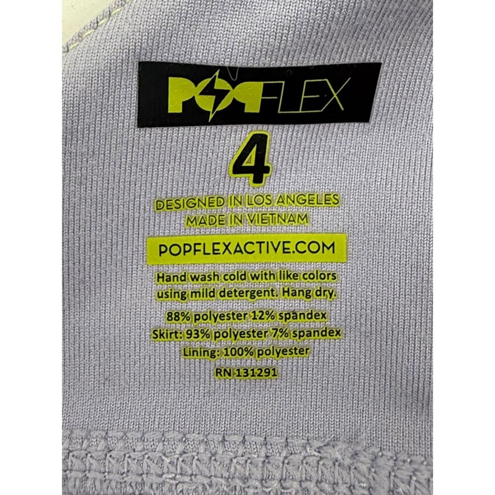 Popflex Active Purple Strappy Back & Mesh Supportive Sports Bra Goddess Top - Picture 12 of 13
